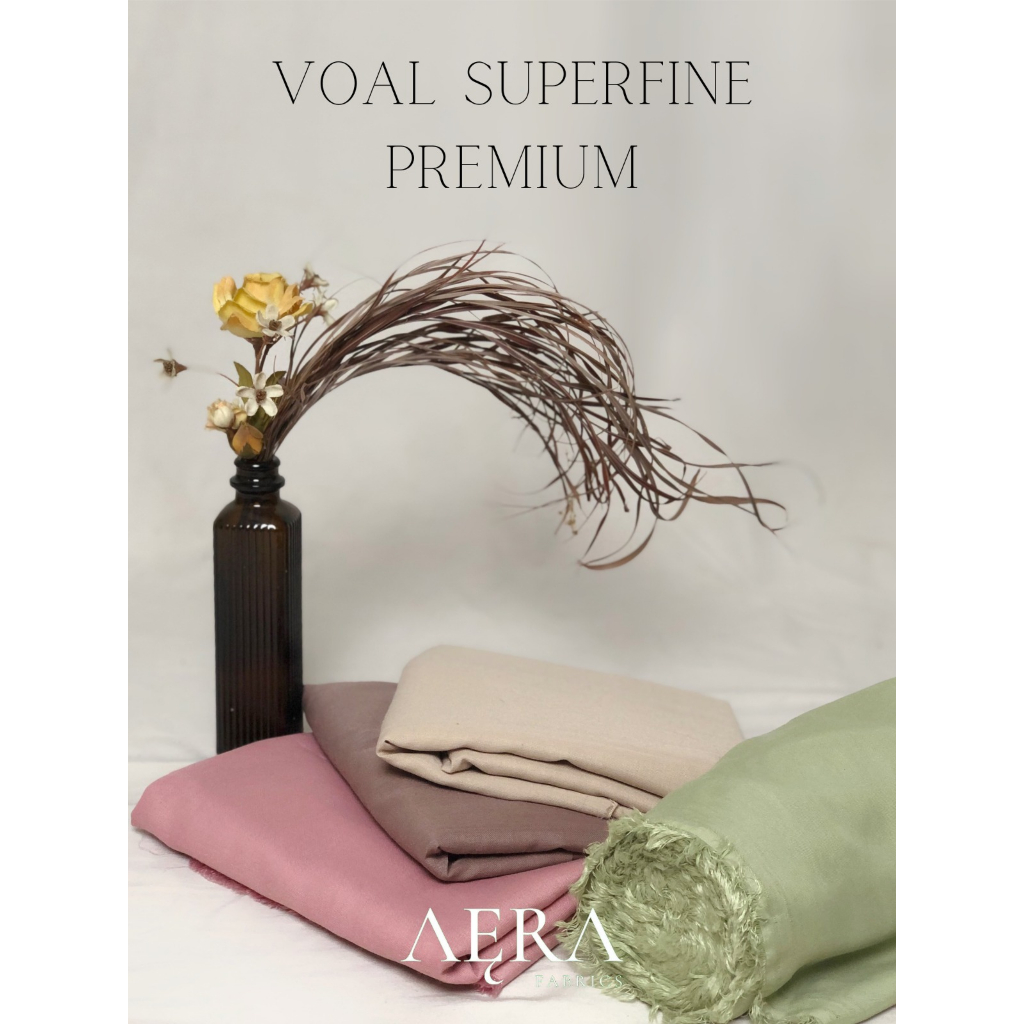 1.25 meter Kain VOAL SUPERFINE PREMIUM (untuk hijab 125x125)