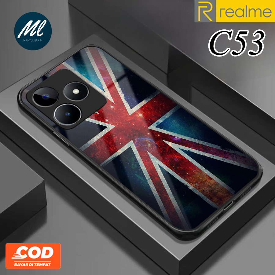 Softcase Glass Kaca Realme C53 NFC Terbaru [SK47] - Softcase kaca Realme C53 - Softcase Glass Glitte