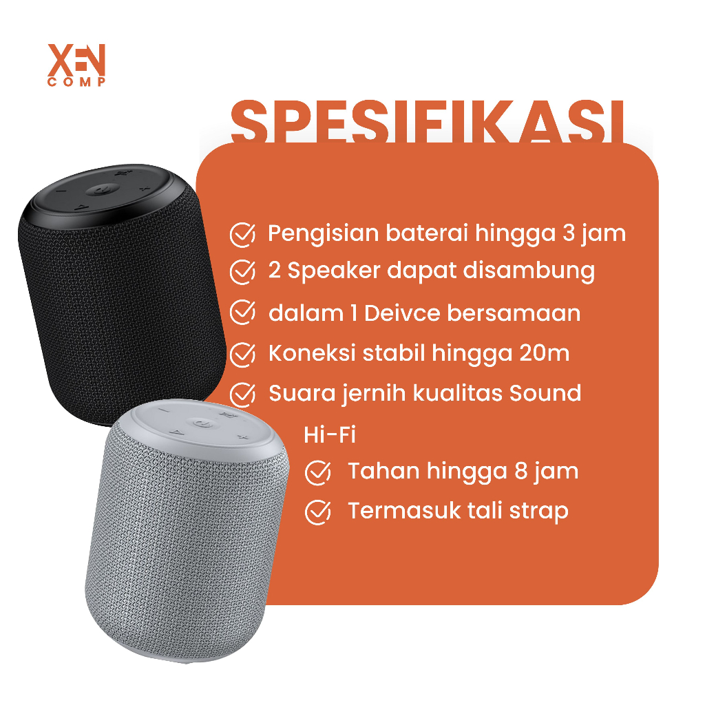 Speaker Bluetooth VIVAN VS12 Wireless Audio Portable Mega Bass Waterproof IPX6 Hi-Fi AUX TWS Bluetooth 5.0 Surround Sound 360° Speaker Laptop Garansi Resmi 1 Tahun