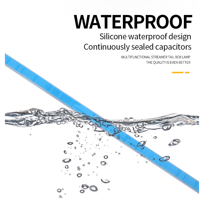 Lampu LED Strip DLR RGB 60cm Lampu Alis Mobil