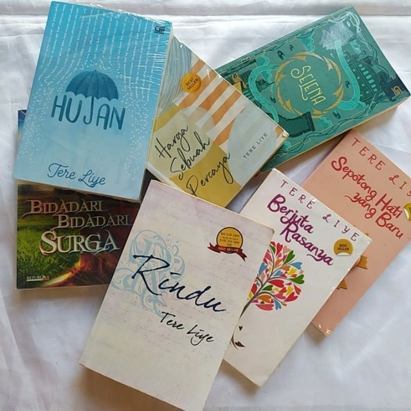 Novel Tere Liye original preloved - Ayahku bukan pembohong, Moga Bunda Disayang Allah, Rindu, Rembul