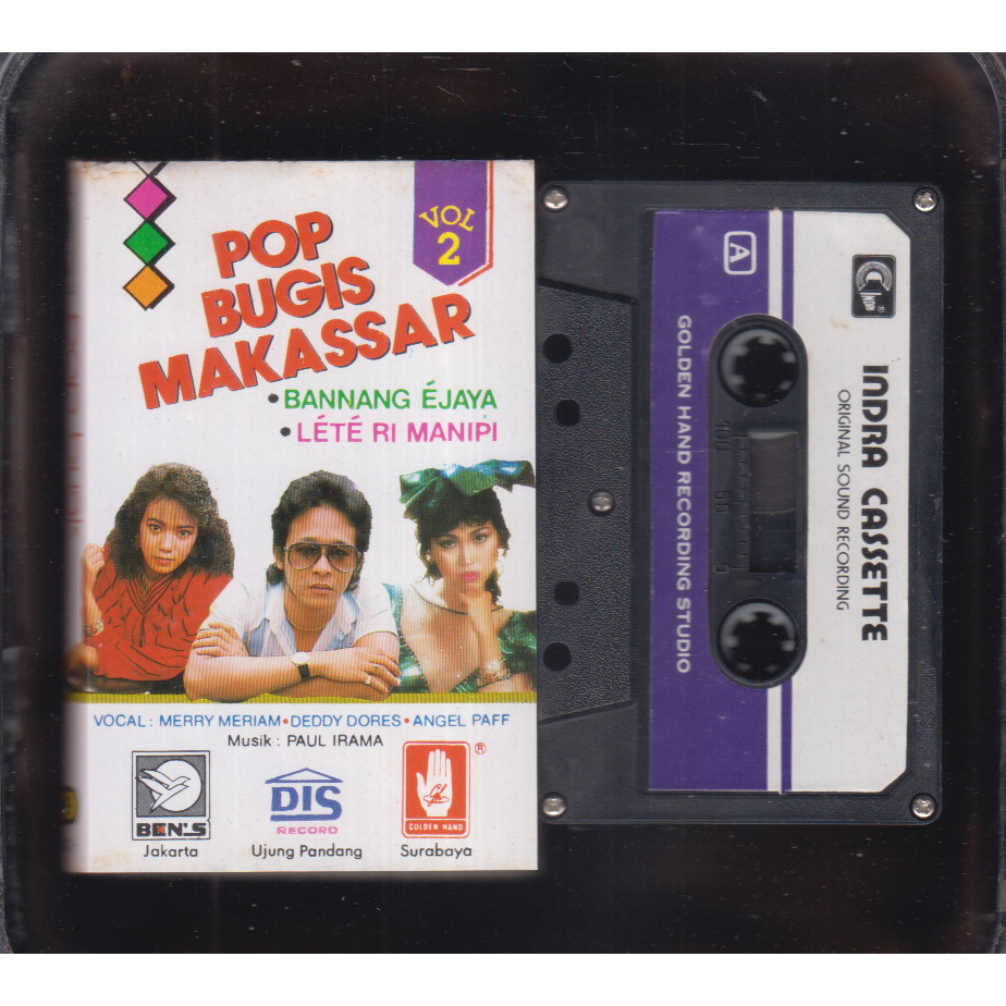 KASET POP BUGIS MAKASSAR VOL 2 MERRY MERIAM DEDDY ANGEL PAFF