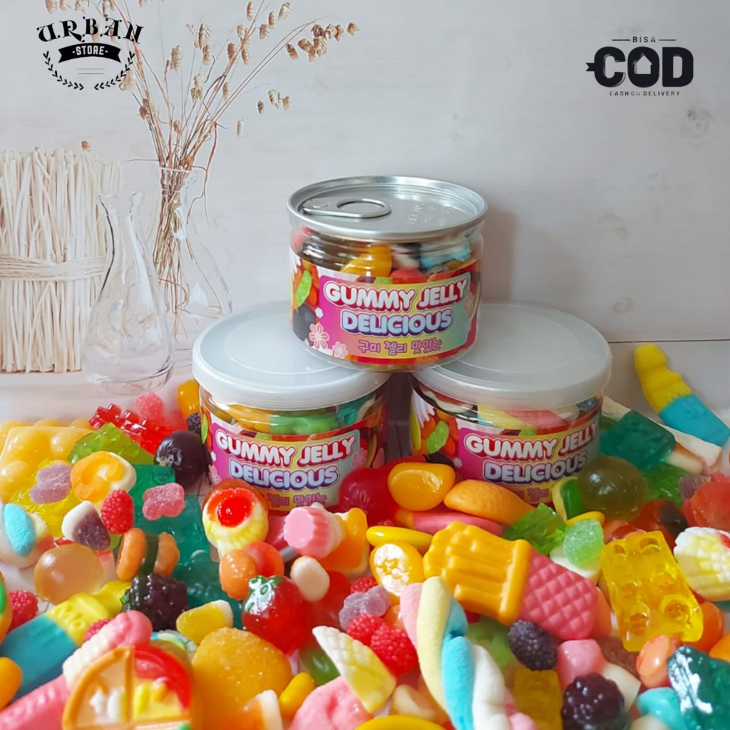 

CAN - Gummy Jelly Delicious Jelly Korea Fancy Mix Kualitas Premium