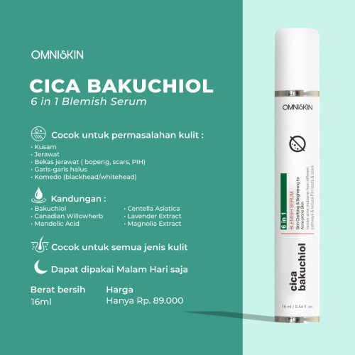 Omniskin Cica Bakuchiol 6in1 Blemish Serum