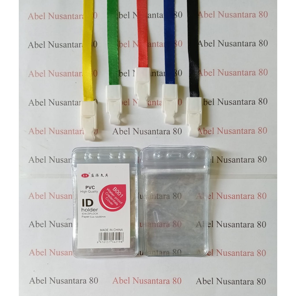 

Paket ID Card Zipper 6,5x9CM + Tali Kait Plastik 1CM Isi (10 Paket)