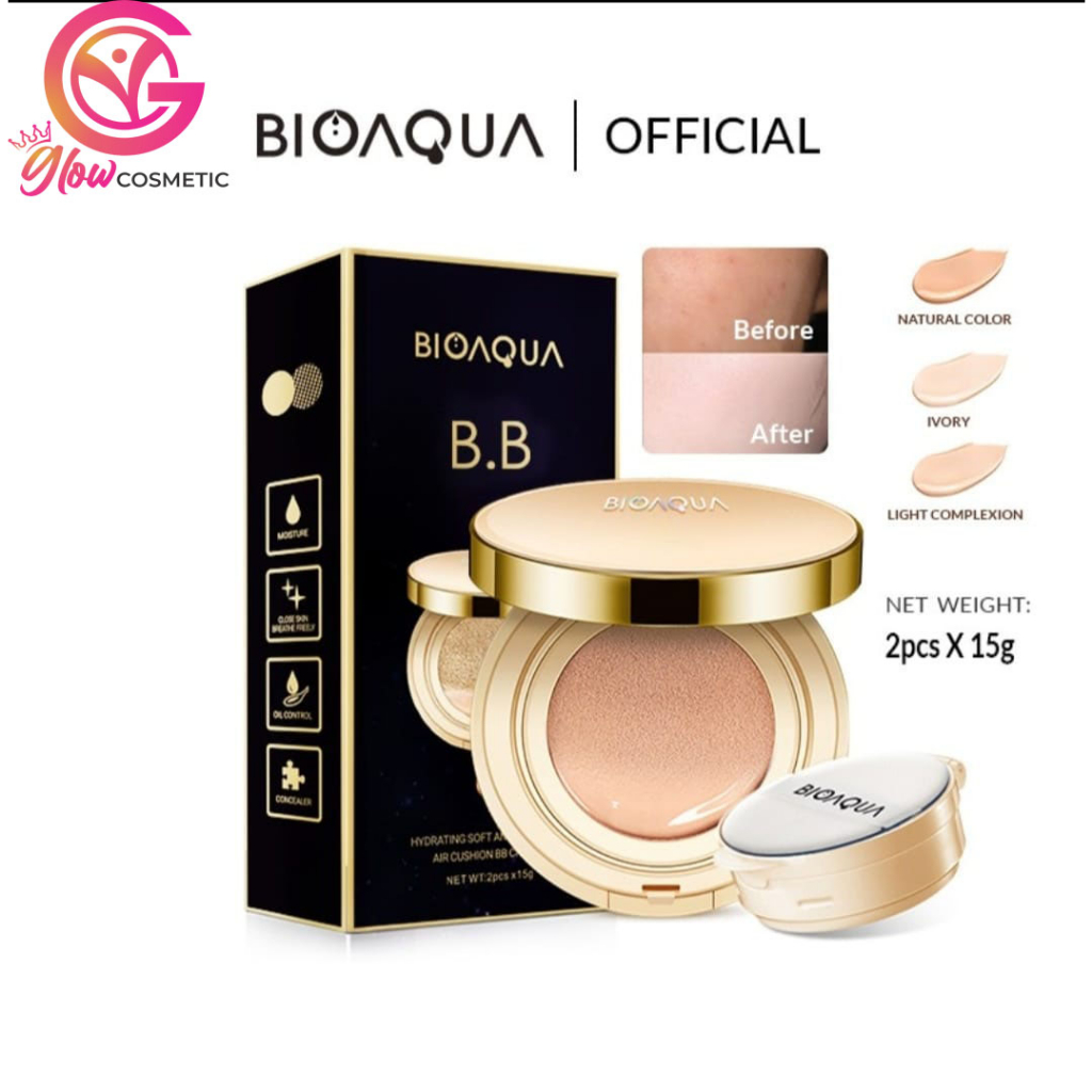 BIOAQUA BB HYDRATING SOFT AND FLAWLESS AIR CUSHION BB CREAM