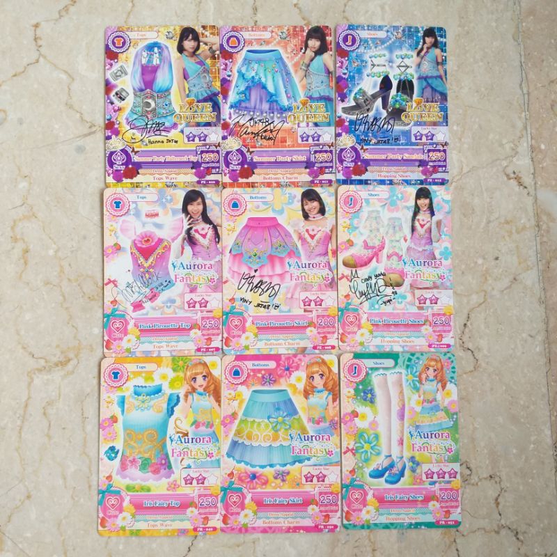Aikatsu Indo JKT48 Signed Love Queen Aurora Fantasy Maria Fanbook Promo