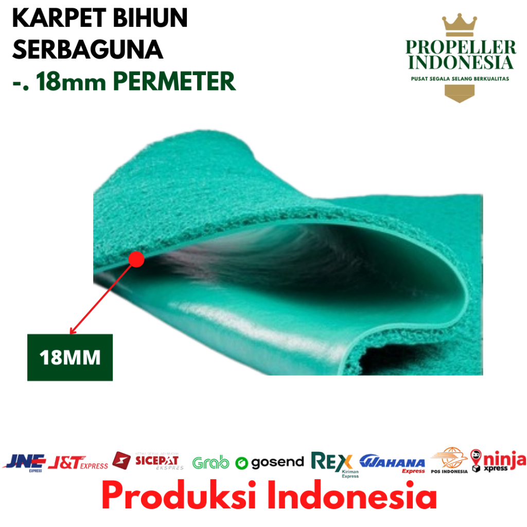 Karpet Keset Bihun Mie Mobil Alas Mobil Meteran Tebal 15MM