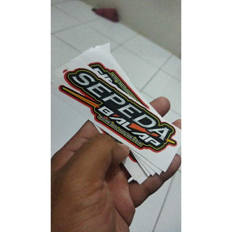 Stiker Sepada Balap