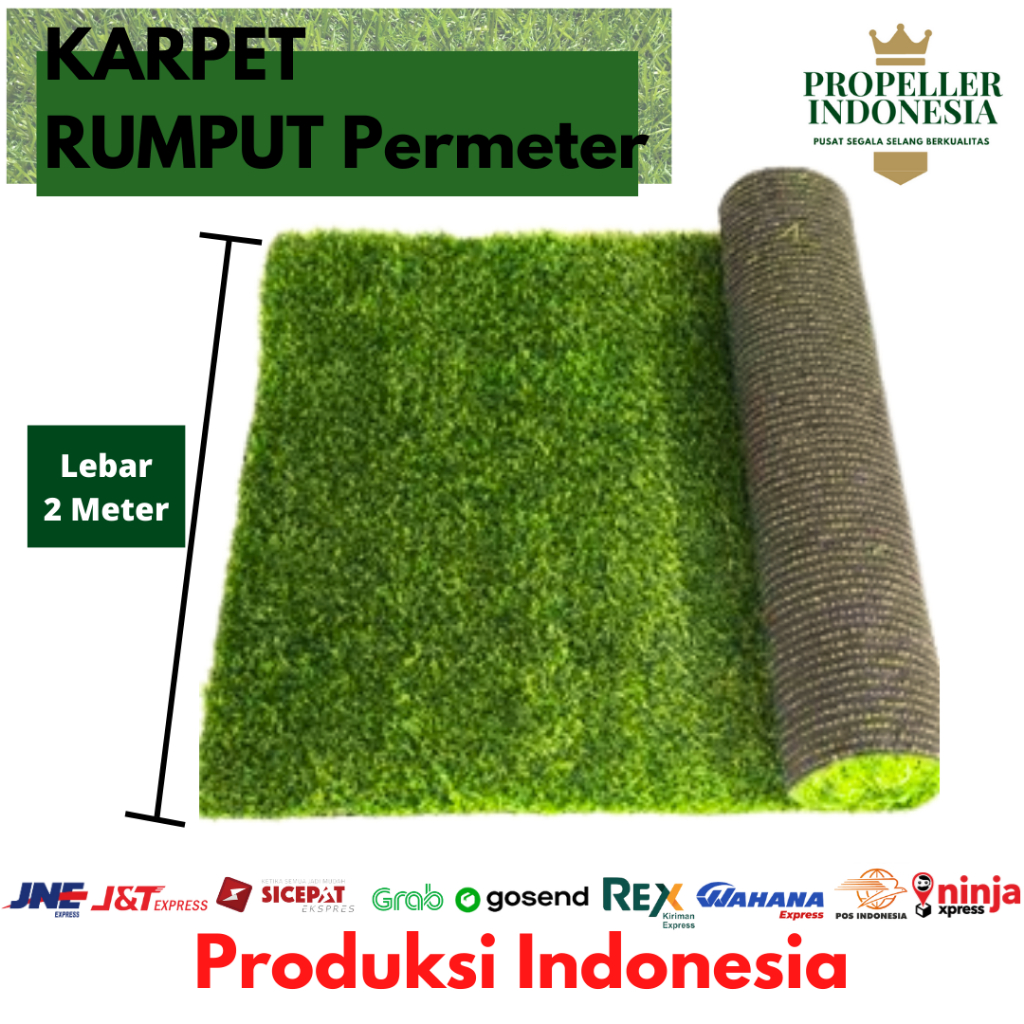 Karpet Rumput Sintetis Meteran Artificial Grass Tebal 20MM dan 30MM