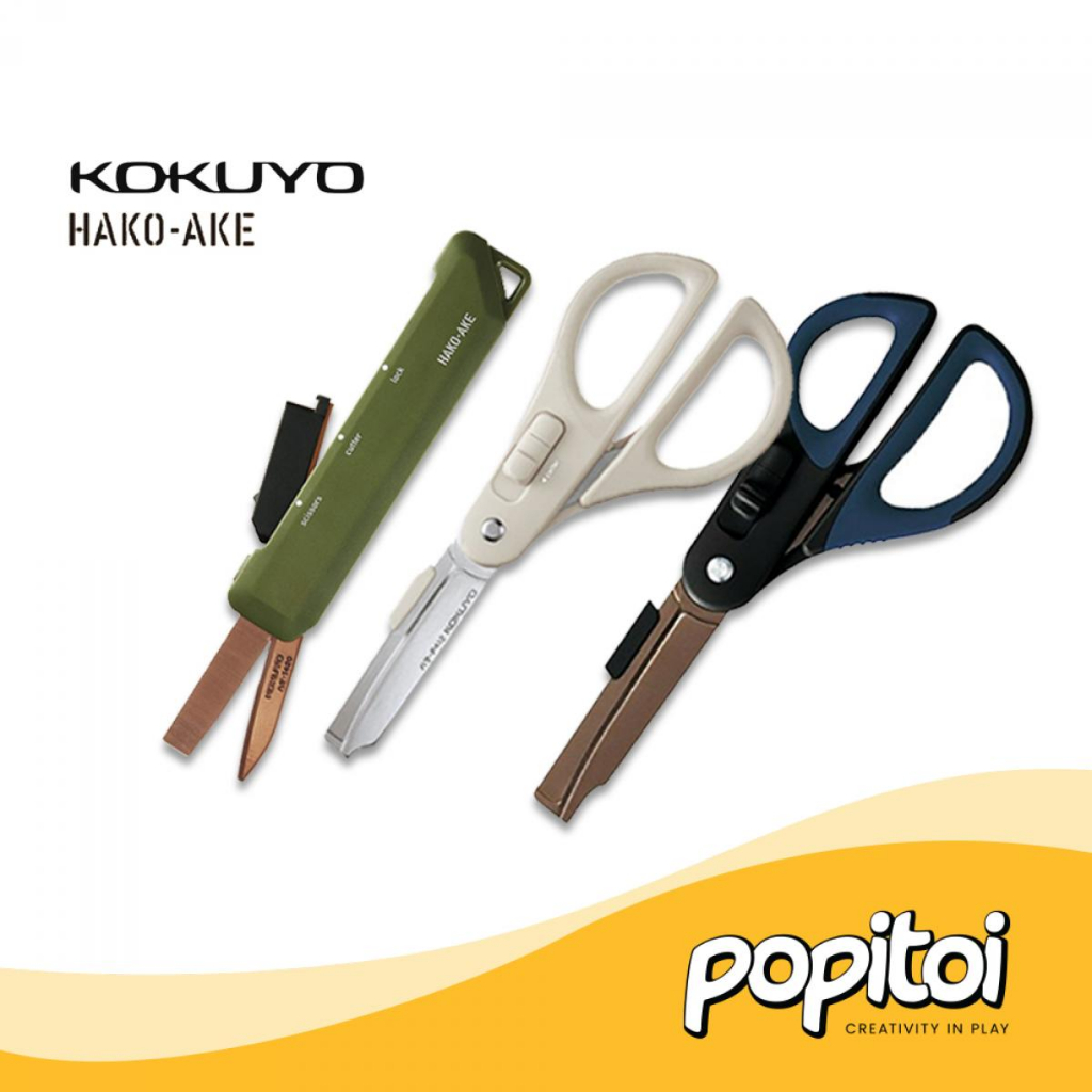 

KOKUYO HAKOAKE 2-Way Non-Stick Scissors Gunting Anti Lengket