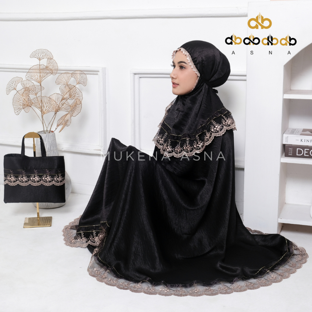 ASNA-Mukena Mukenah Dewasa Santorini Premium Series Alishba