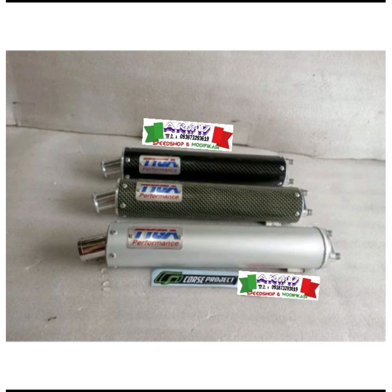 Knalpot Silincer TYGA Original Thailand carbon kevlar Asli 2T Kawasaki Ninja NSR