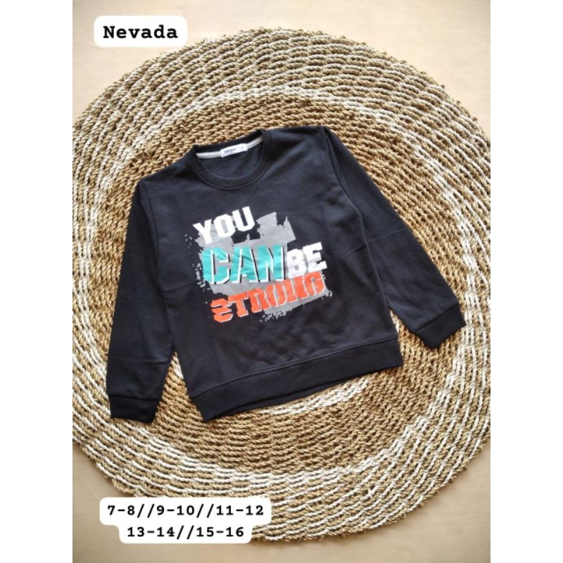 Sweater Nevada Junior Unisex (size 7-8 sampai 15-16)