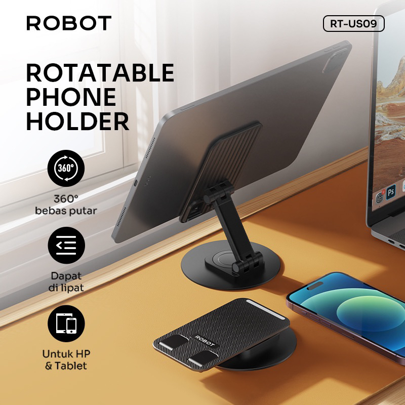 Stand Holder Universal ROBOT RT-US09 Smartphone, Tablet Adjustable Stand Holder Original
