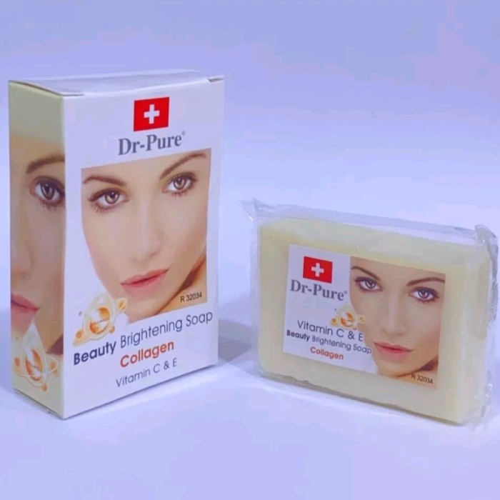 DR PURE SABUN COLLAGEN BEAUTY BRIGHTENING SOAP SABUN COLLAGEN 80 GR