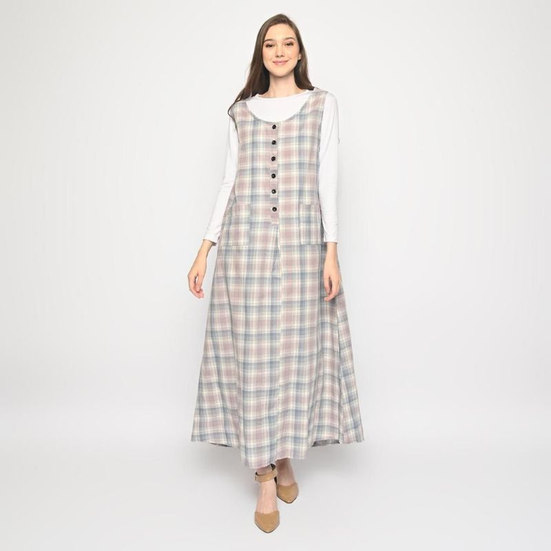 BAJU OVERALL / GAMIS WANITA DEWASA TREE COTTON