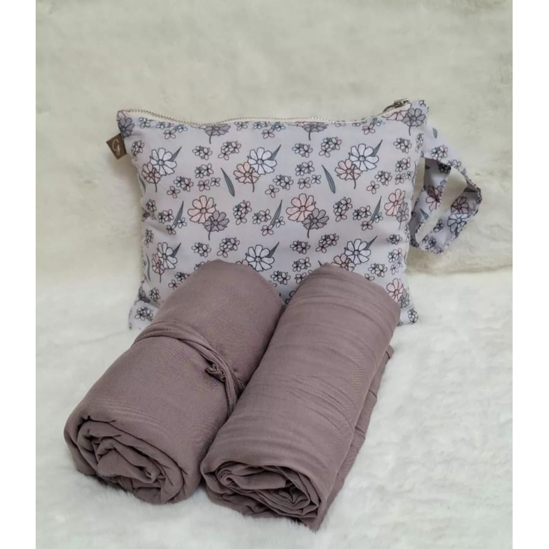 mukena travel plain giggles polos adem cantik katun rayon