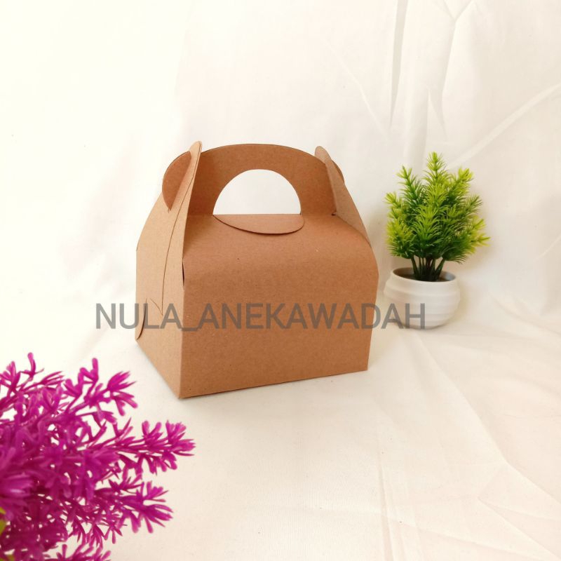 

Gable Box Kraft Snack Box Ulang Tahun 13.5x10x10Cm / Gable Box Hampers