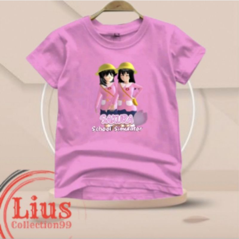 Kaos Anak SAKURA School Simulator ( Umur 2-13 Tahun ) Unisex