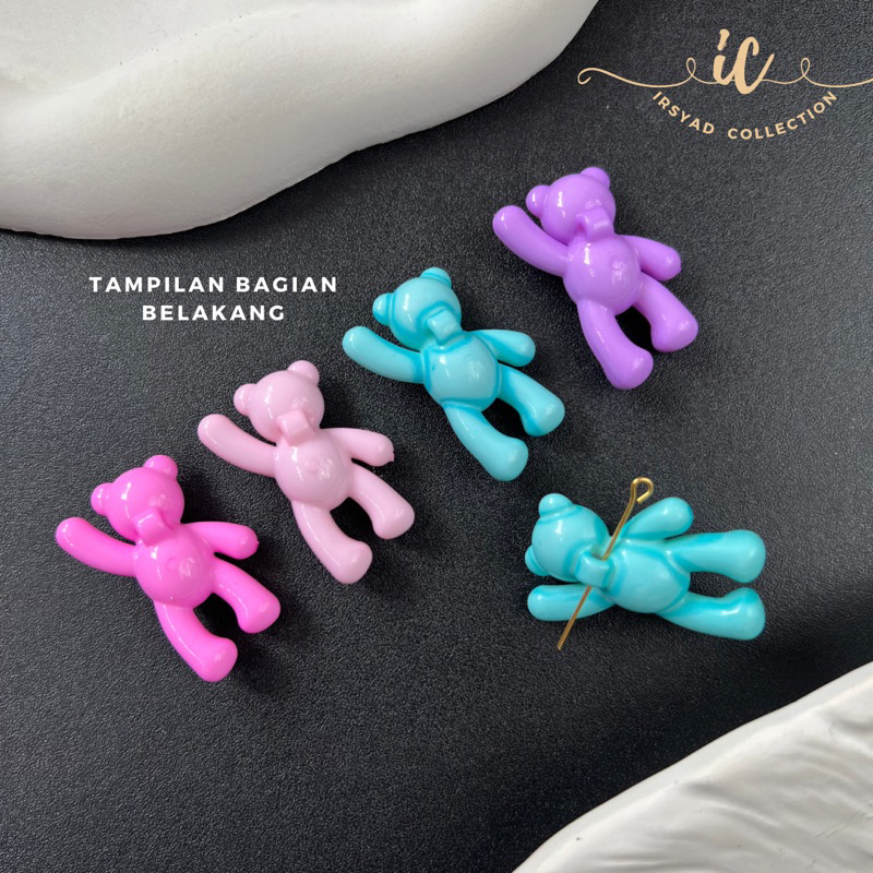 Mote Beruang Lucu Aksesoris Kalung | Gelang aksesoris DIY