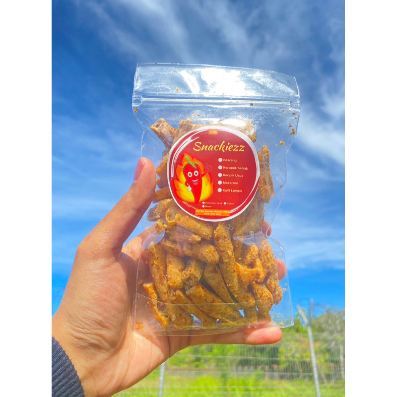 

Basreng Pedas Daun Jeruk | Cemilan Kekinian | 80gr