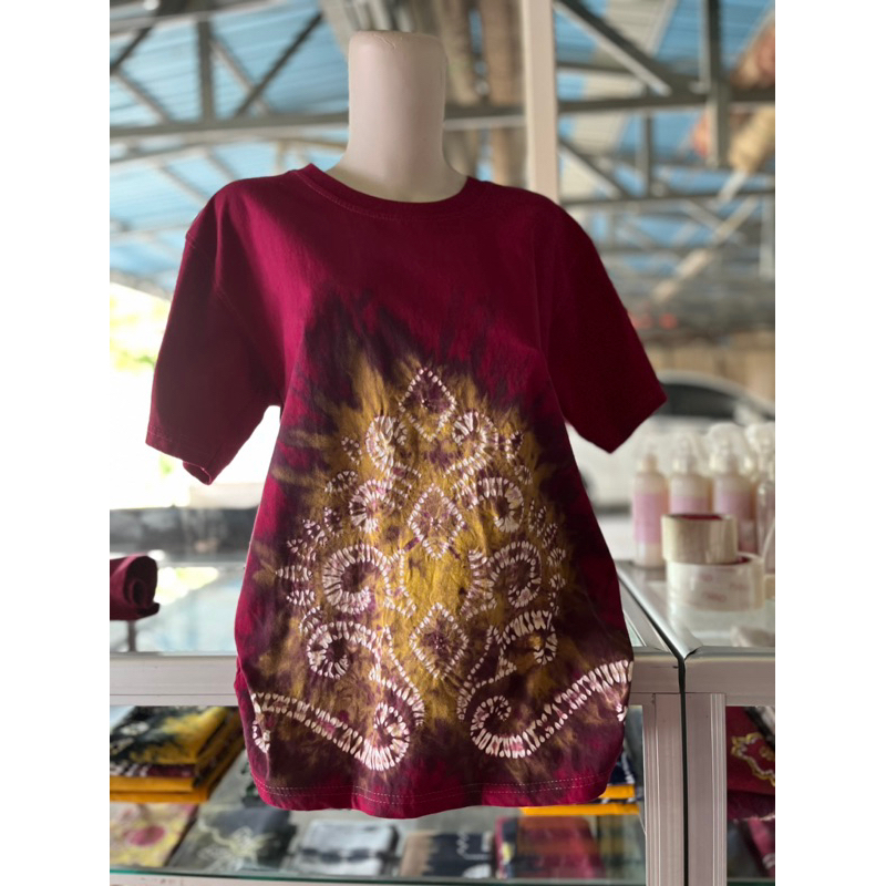 kaos sasirangan lengan pendek