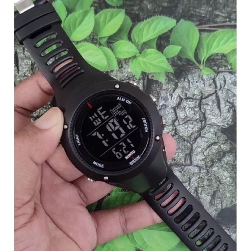 jam digital sunto Jam Digital full black strap rubber Jam tangan suunto ambit 2 s Jam Tangan Pria Sp