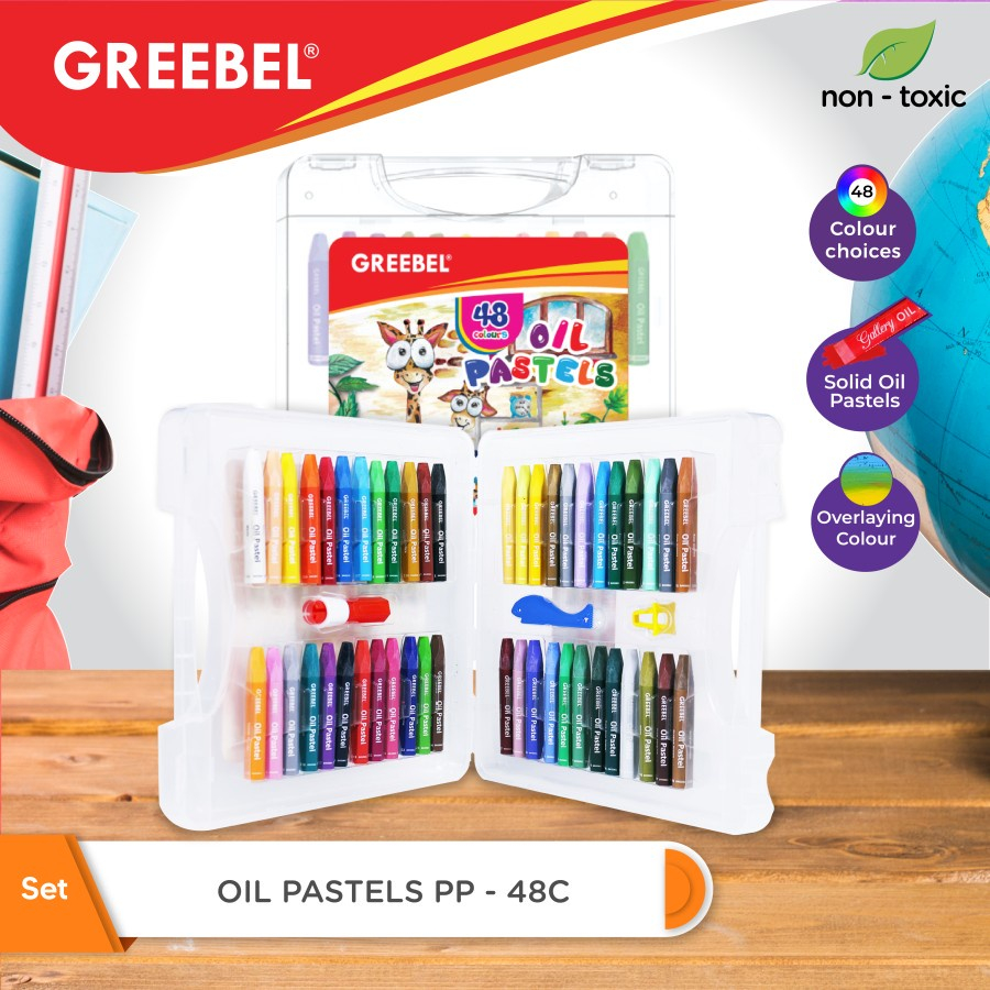 

Oil Pastel / Crayon / Krayon GREEBEL 48 Warna PP-48C