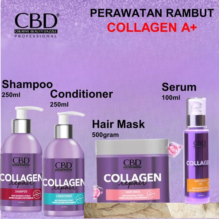 CBD PAKET BUNDLING I PAKET HEMAT I KERATIN I COLOR I COLLAGEN