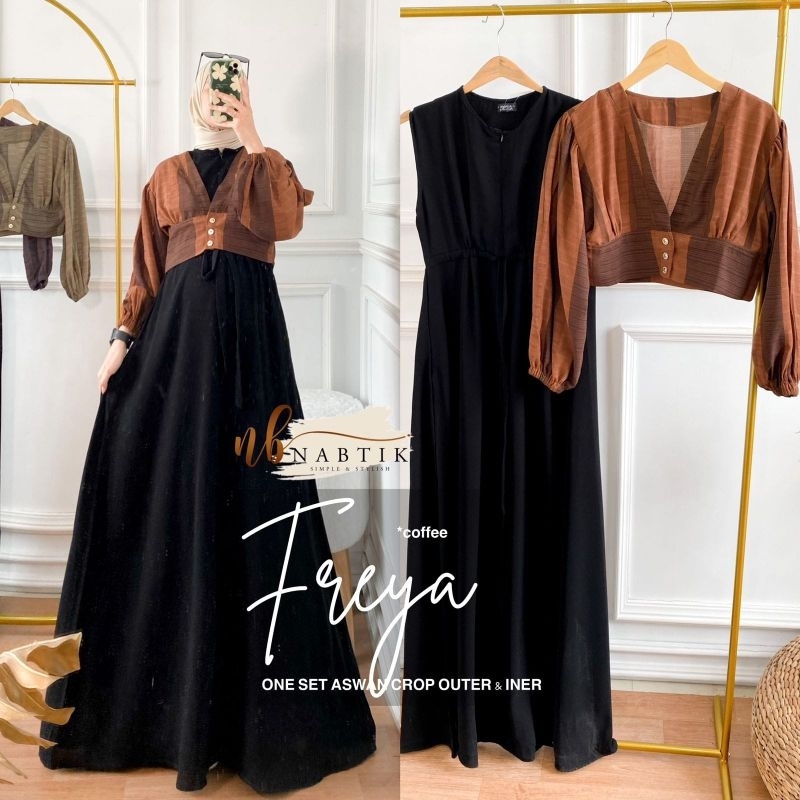NABTIK GAMIS FREYA ONE SET CROP OUTER & INER