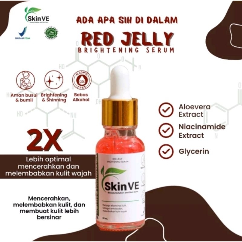 [BPOM] SERUM RED JELLY BRIGHTENING BY SKIN VE