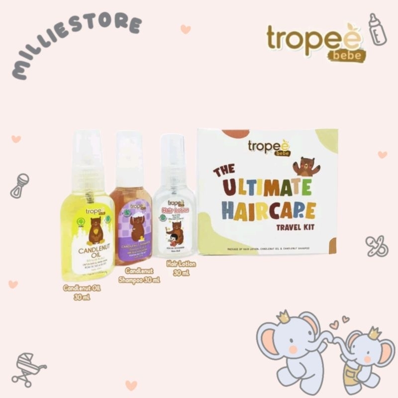 TROPEE BEBE - The Ultimate Hair Care Travel Kit isi 3