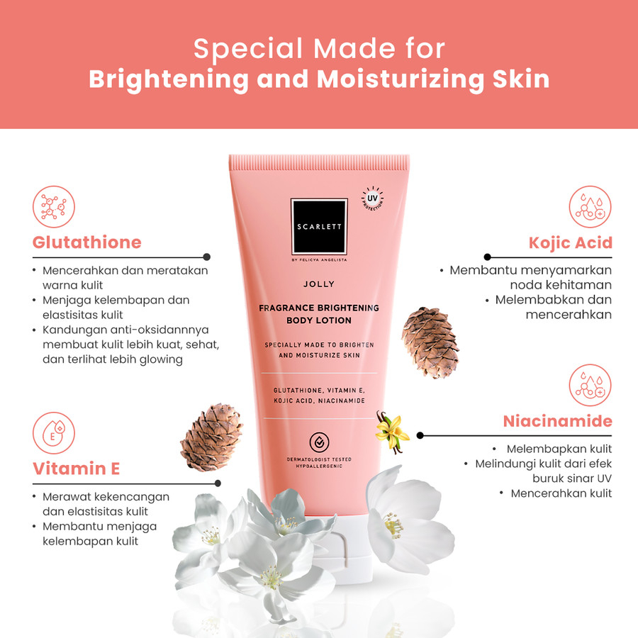 ✨ AKU MURAH ✨ [TUBE] Scarlett Whitening Body Lotion Jolly Tube