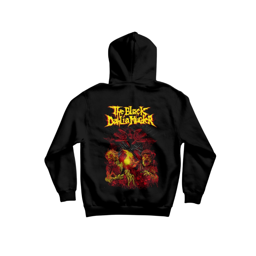 Hoodie Aesthetic Cowok Band Metal The Black Dahlia Murder Distro Quality Premium