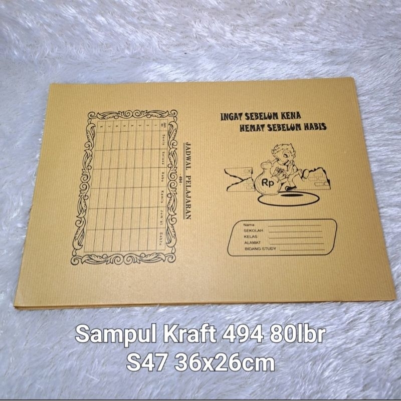 

(1pak)Sampul Coklat Kraft Kwarto 494 isi 80lbr(36x26cm)/S47