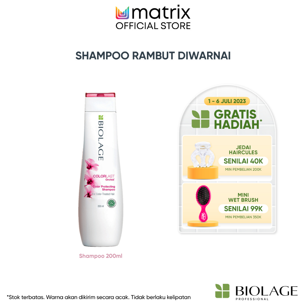 Biolage Colorlast Shampoo 200 ml - Shampoo Professional Perawatan Rambut Diwarnai