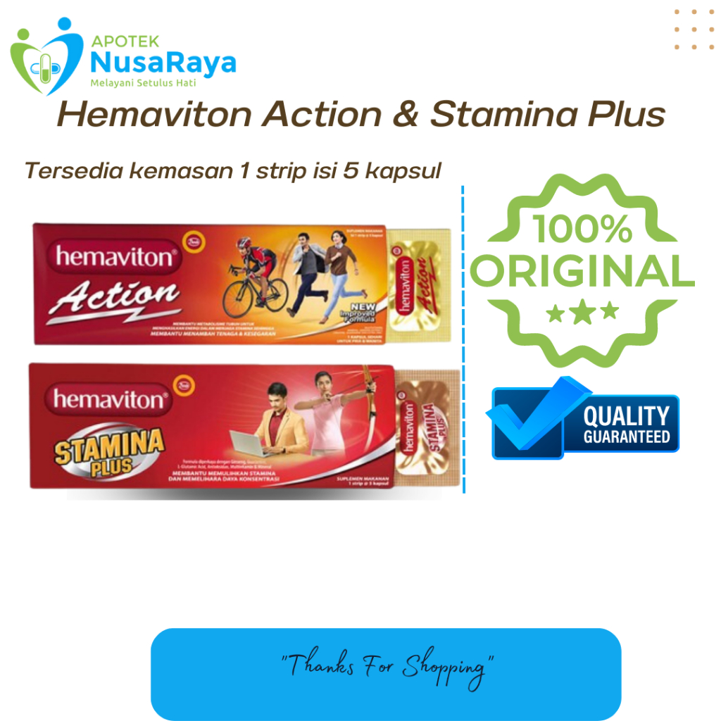 HEMAVITON STAMINA DAN ACTION-MULTIVITAMIN 5 KAPSUL