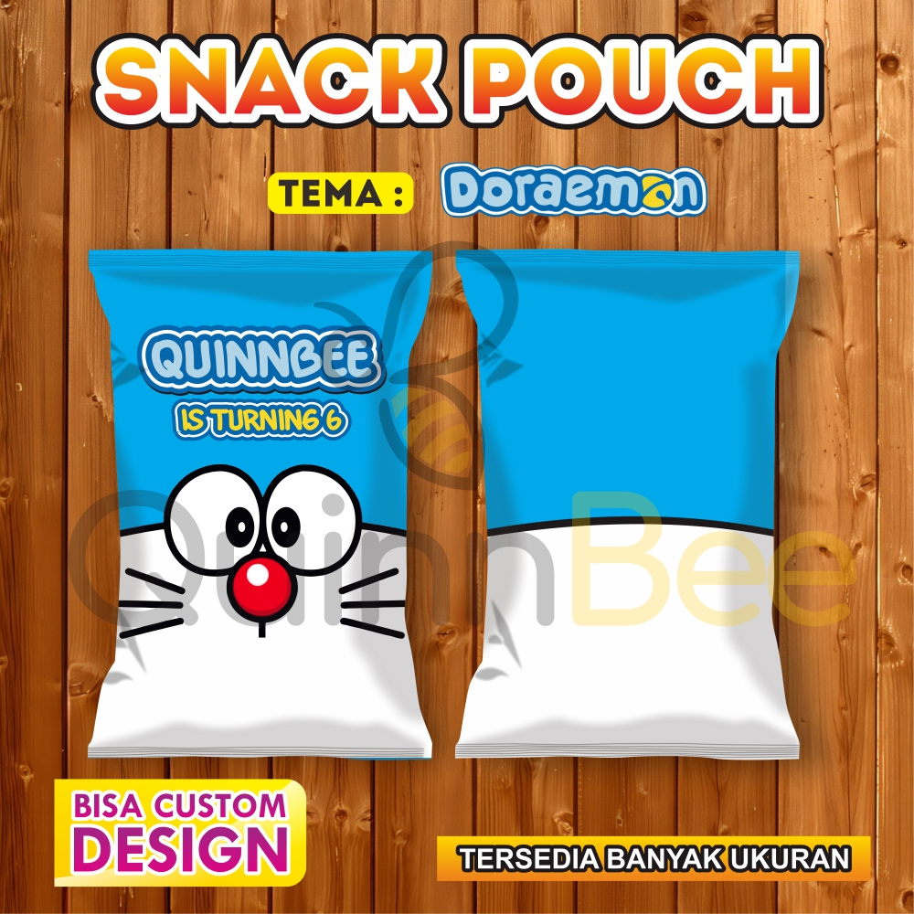 

Snack Pouch Jumbo|Pouch Ultah|Kemasan Snack Ulang Tahun|Birthday Snack Pouch (Gratis Design) - DORAEMON - NOBITA