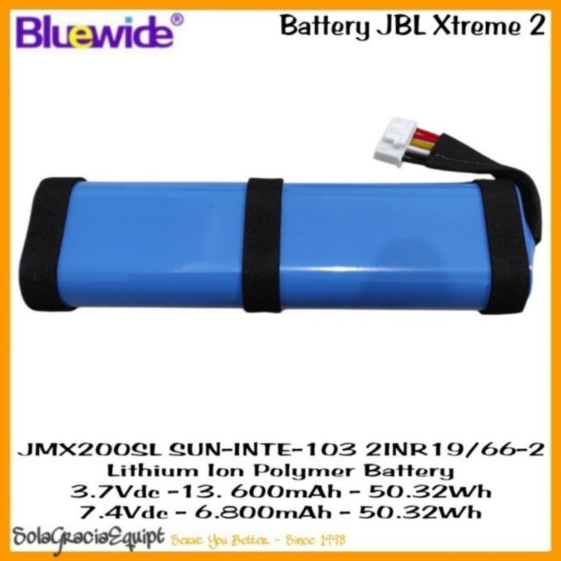 Swallashop.Id Batre / Baterai / Battery Jbl Xtreme 2 / Extreme 2 - 7.4Vdc 6.800Mah / 5.200Mah