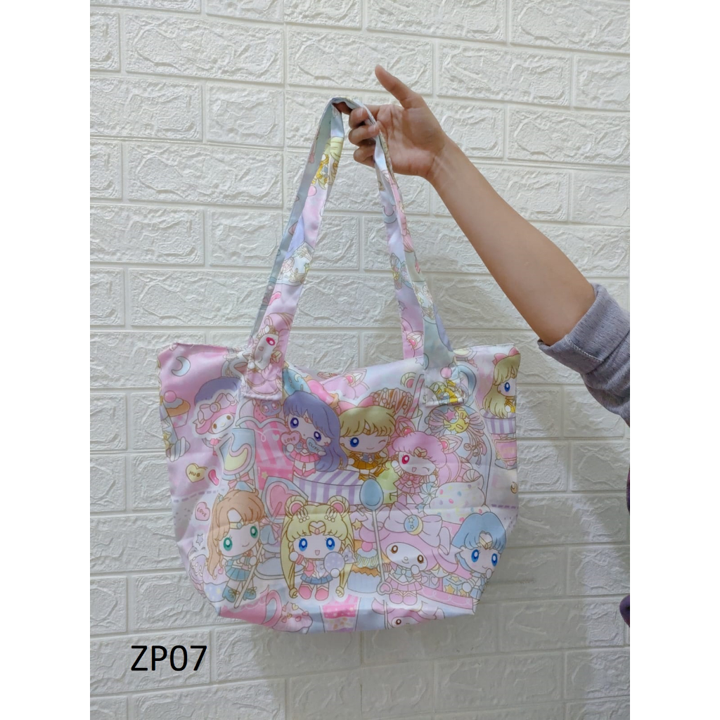 TAS WANITA / TOTE BAG BKK KARTUN ADA RESLETING