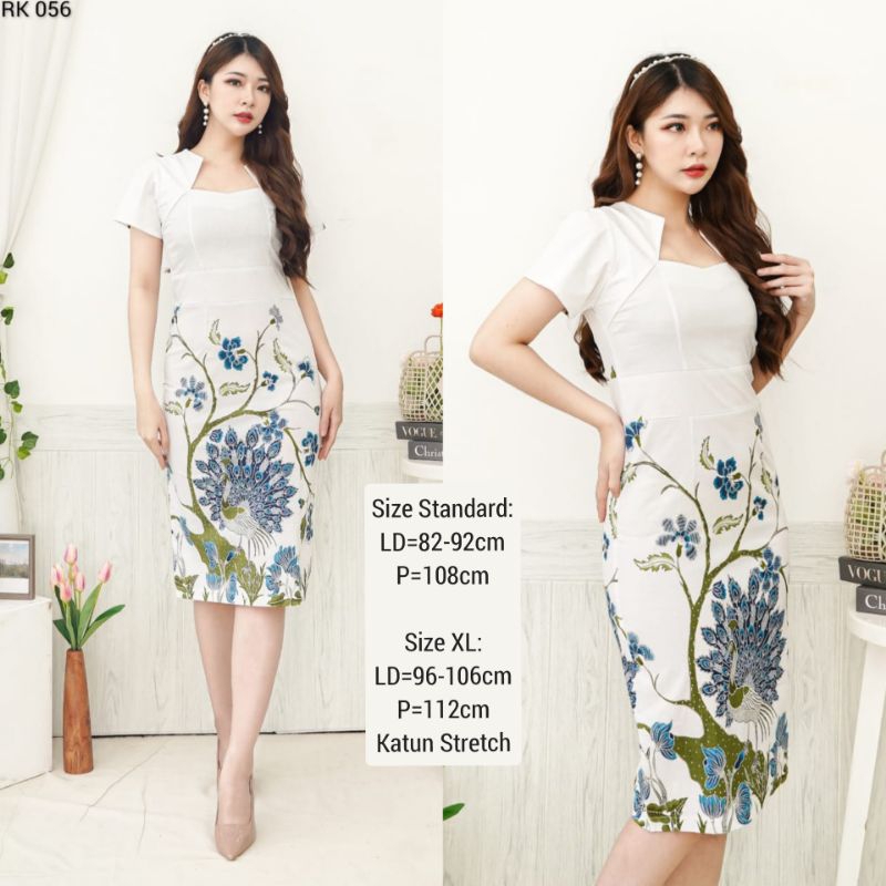 DRESS BATIK SANDRA TERUSAN KERJA KANTOR WANITA 056 KEMEJA COWO COUPLE PASANGAN 023 MURAH BAJU FASHION CEWEK ETNIK