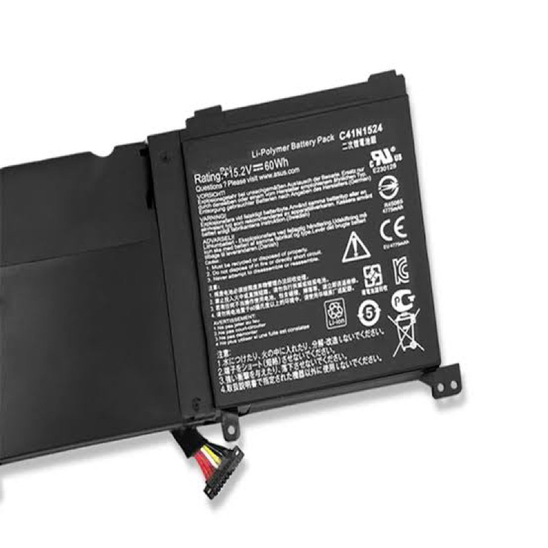 Baterai Asus ZenBook Pro C41N1524 G501 G501VW N501VW UX501VW G60V