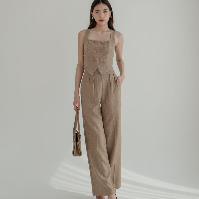 Meghan HW Culotte —— Ocha Wear | High Waist Cullote | Celana Panjang Kulot Wanita | Cargo Pants Premium