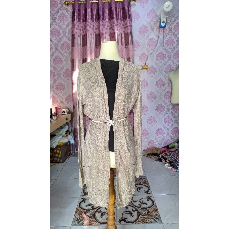 Long Outer rajut | Long outer brand | cardi panjang | long outer lengan panjang | outfit pantai