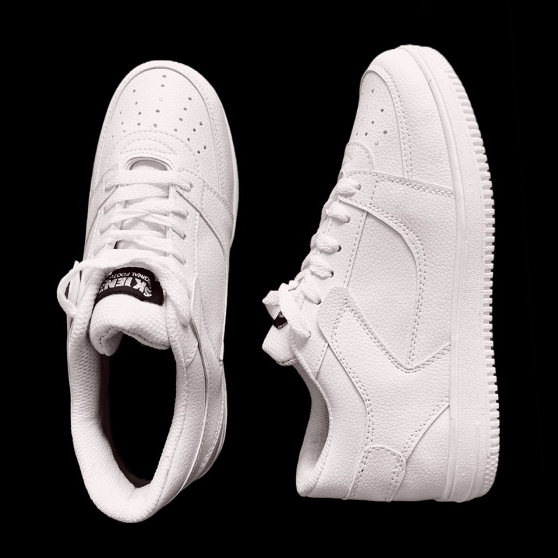 Sepatu sneakers unisex/ sepatu tali/ simpel dan elegan anti slip