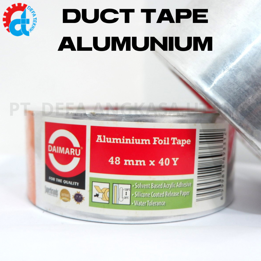 Duct Tape AC Alumunium Foil/ Lakban Isolasi Alumunium Duct