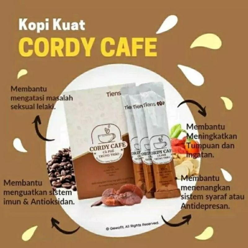 Cordy Cafe Tiens Obat Stamina Pria Dewasa Halal BPOM