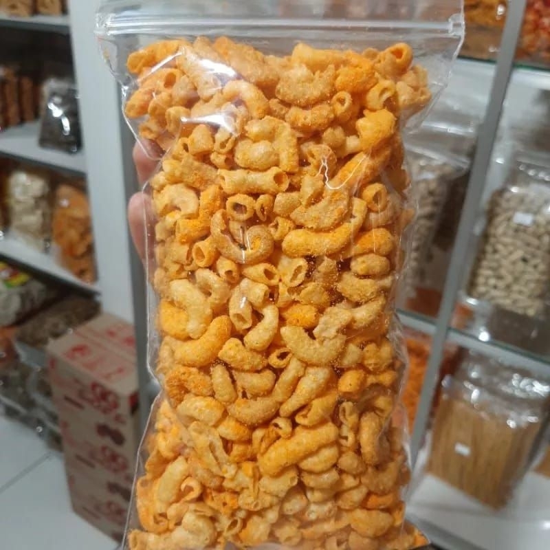 

Makaroni bantet / makaroni pedas keju kemasan 100 gram