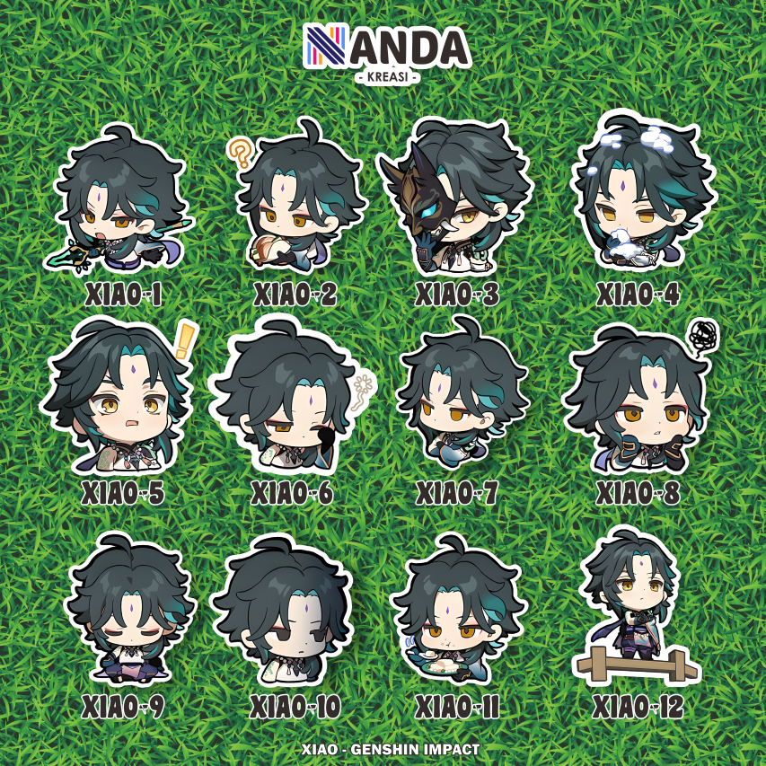 [Xiao] Genshin Impact Sticker Pack Vinyl Waterproof